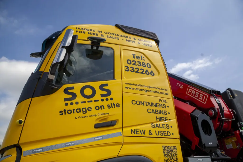 New SOS Volvo truck with crane at Mac’s Trucks Huddersfield