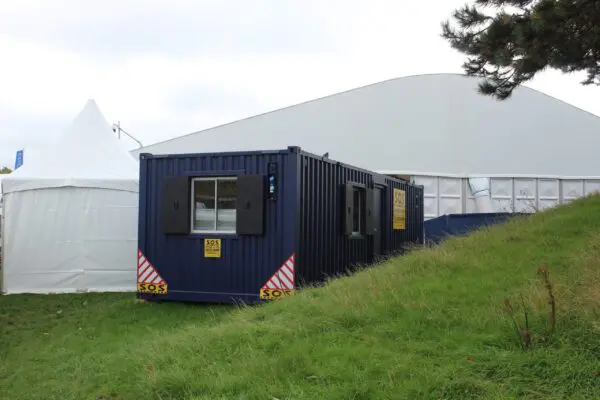 24ft Site Cabin Office at Southampton Boat Show