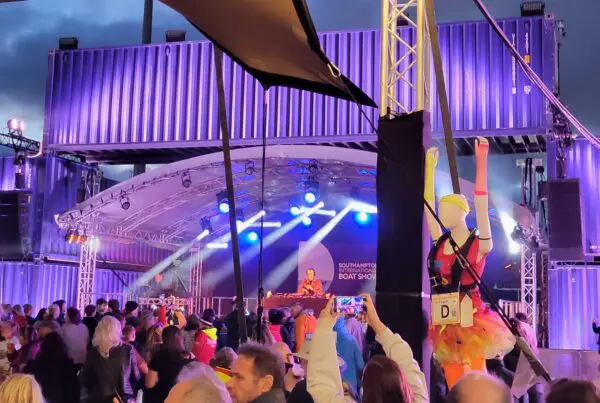 40ft Container Arch At The Shipyard Stage -Southampton Boat Show