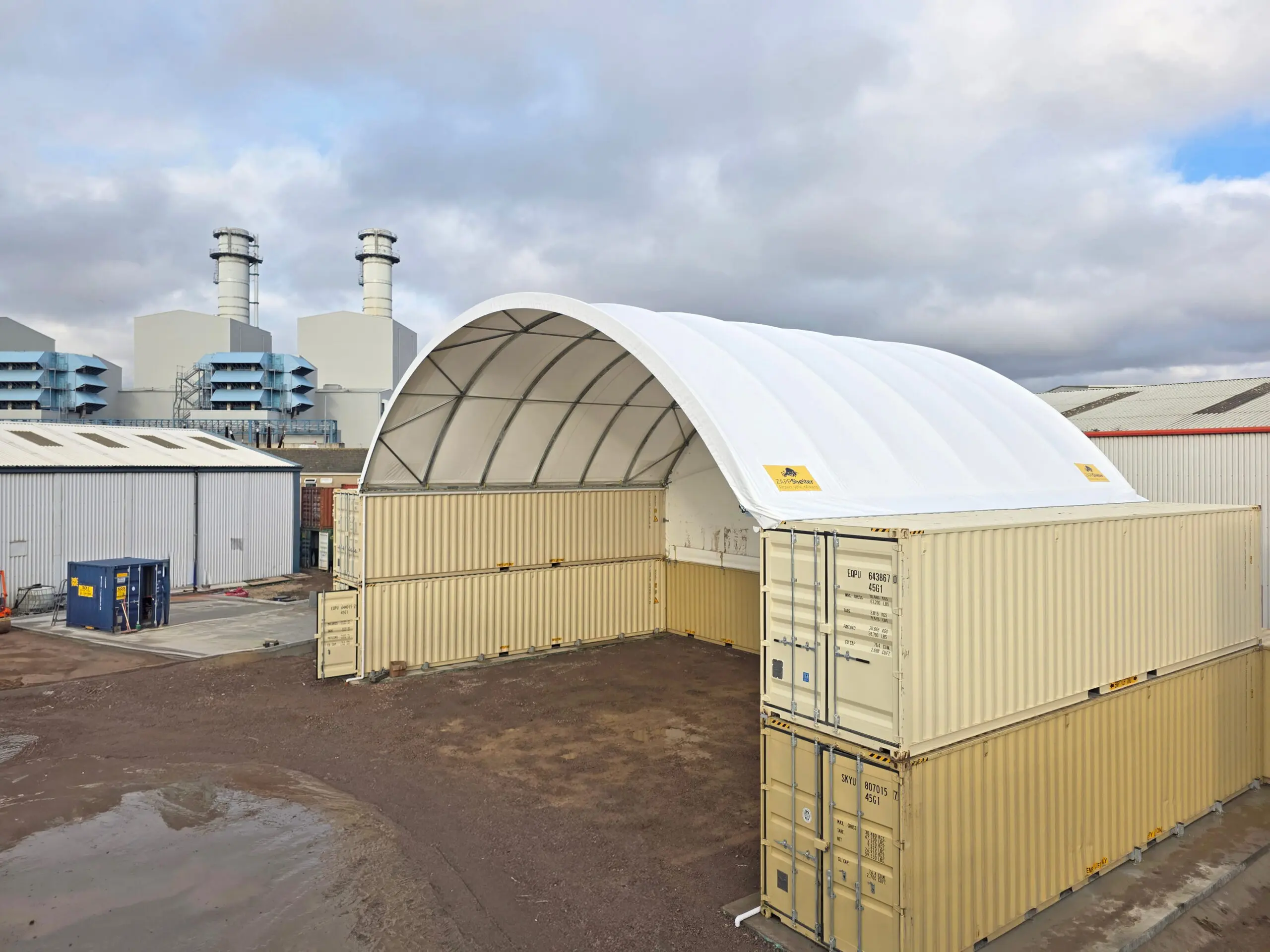 New Container Conversions Bay at Storage on Site Depot in Marchwood