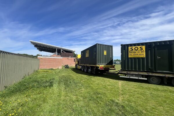 Cabin and Container at AFC Totton | Storage on Site