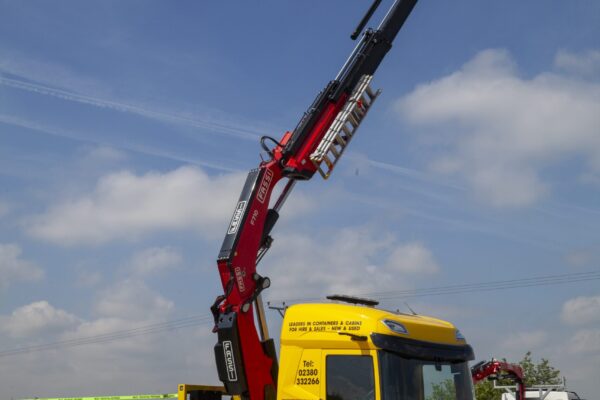 New Truck - Crane Extended | Storage on Site