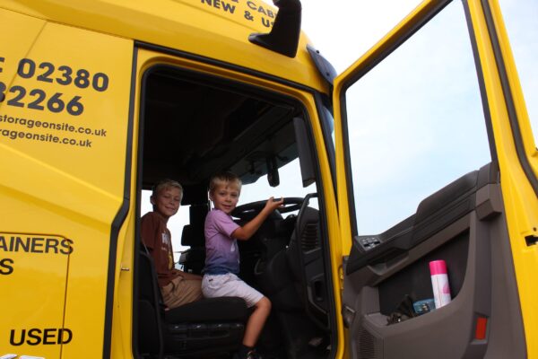 Children in Lorry Cab at Netley Marsh Steam & Craft Show