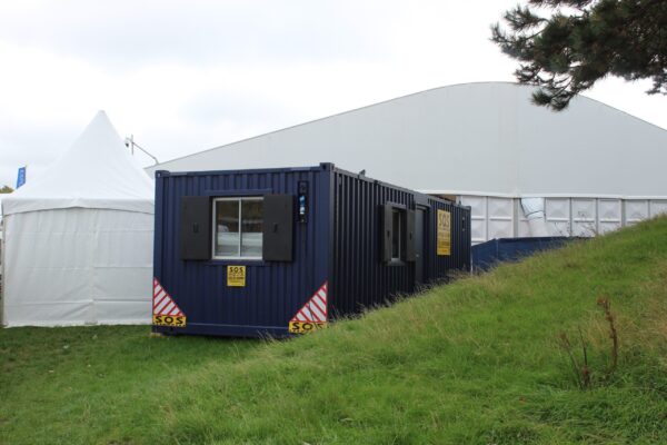 24ft Site Cabin Office at Southampton Boat Show