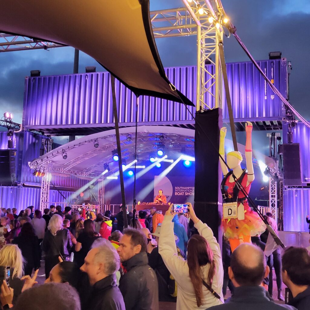 40ft Container Arch At The Shipyard Stage -Southampton Boat Show