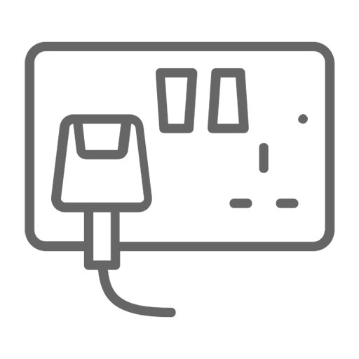 Icon - Double plug socket for security gatehouse