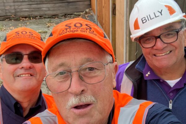 Ian, Pete and Billy the Electrician from DIY SOS the TV show, filmed in Southampton