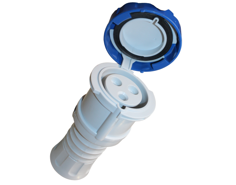 This durable, weatherproof IP67 fitting connects the supplied mains electric lead directly to the unit and is ready to use on delivery.